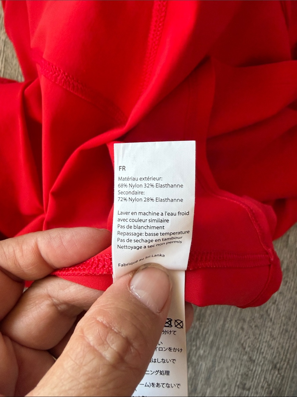 Women’s Red Skater Skirt with Subtle Logo - Picture 9 of 14
